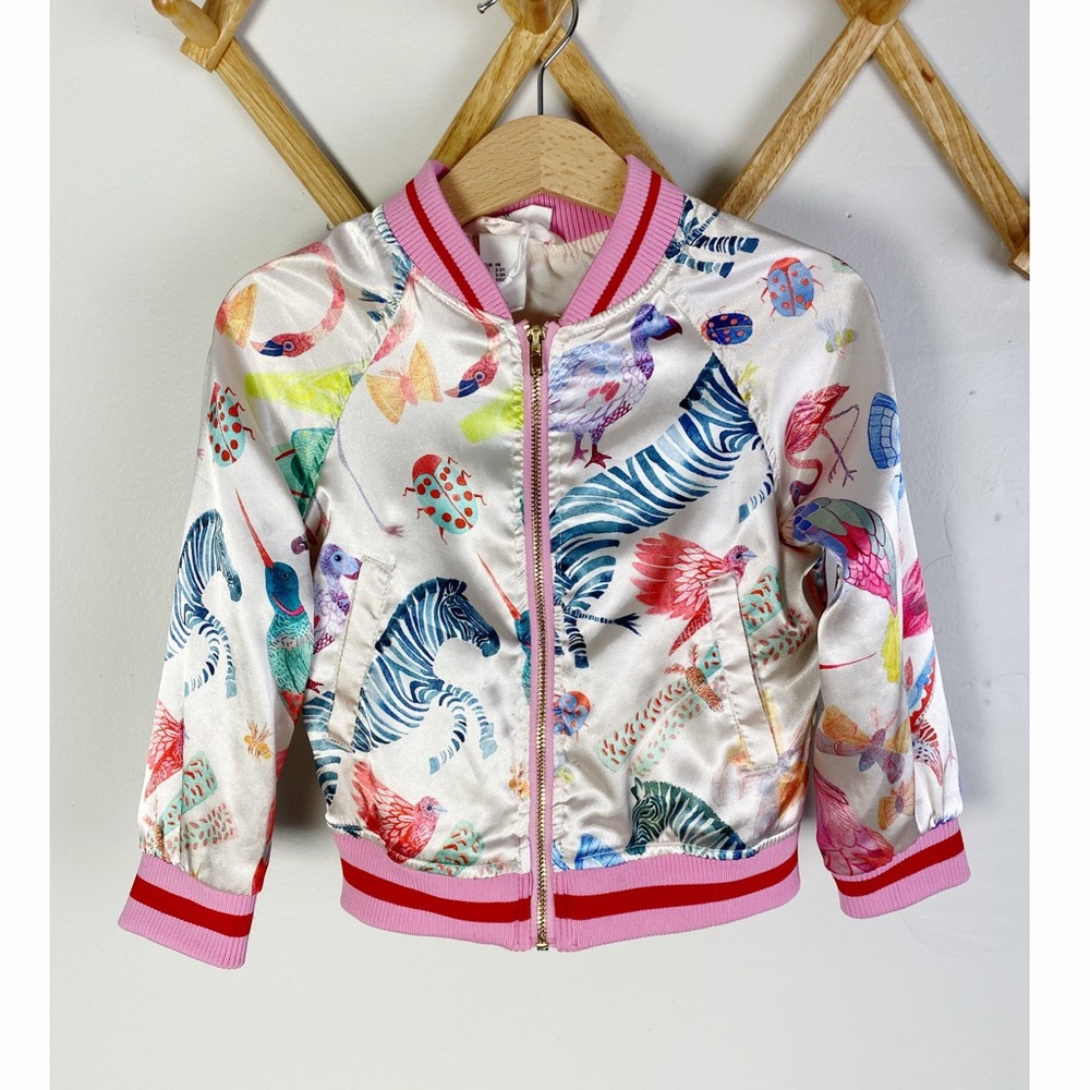 H&M Fall Bomber Jacket animal zoo rainforest 2-3